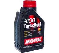 Моторное масло 4100 Turbolight 10W40 1 л MOTUL 108644