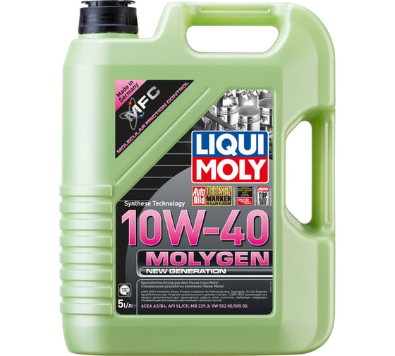 НС-синтетическое моторное масло Molygen New Generation (10W-40; 5 л) LIQUI MOLY 9061D 1