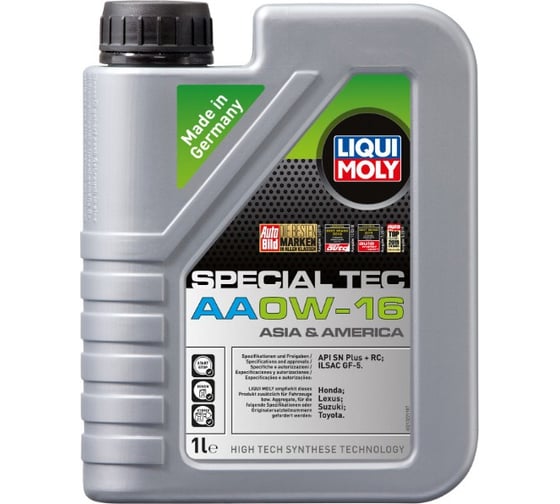 НС-синтетическое моторное масло Special Tec AA (0W-16; SN Plus + RC; GF-5; 1 л) LIQUI MOLY 21326