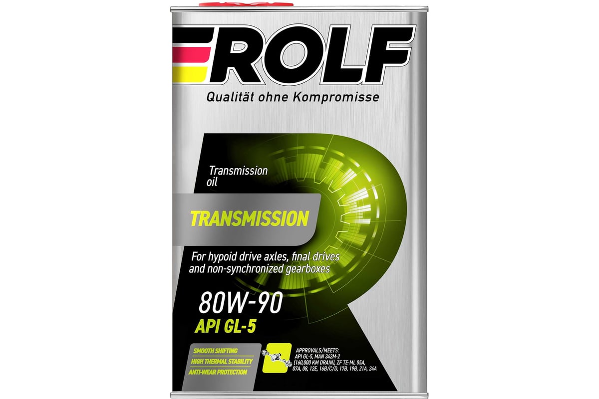 Масло Rolf Transmission 80W-90 GL-5 4л 322243 - выгодная цена, отзывы,  характеристики, фото - купить в Москве и РФ