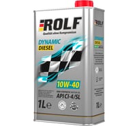 Моторное масло Rolf Dynamic Diesel 10W-40 CI-4/SL 1 л 322231