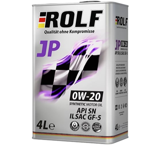 Моторное масло Rolf JP 0W-20 GF5/SN 4 л 322276