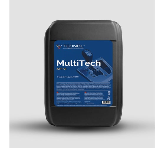 Масло трансмиссионное TECNOL multitec atf vi, gm dexron-vi, 20 л 394202-020