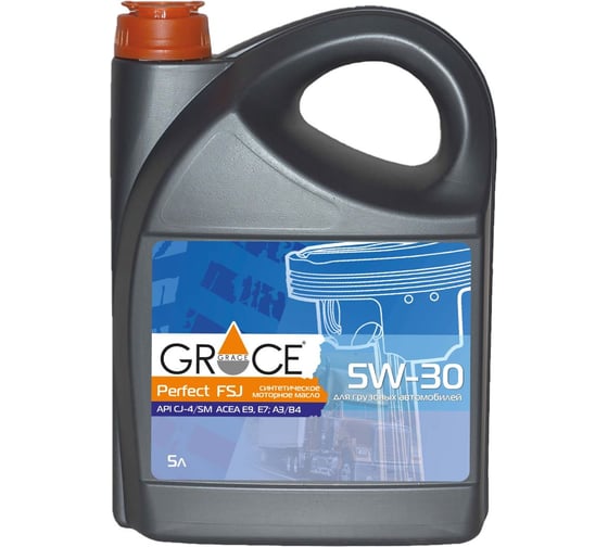 Масло моторное синтетическое GRACE Perfect FSJ 5w-30 5 л