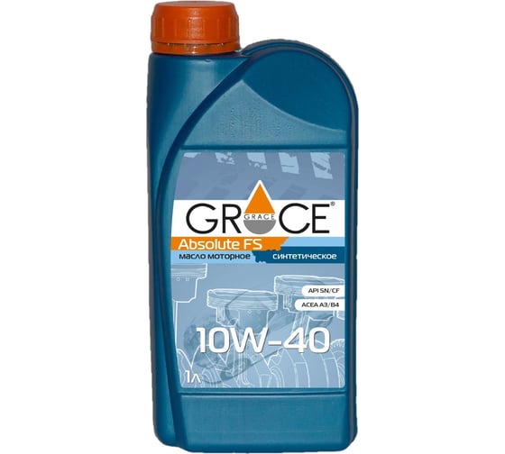 Масло моторное синтетическое GRACE Absolute FS 10w-40 1 л 1