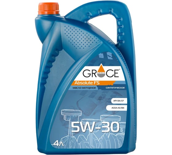 Масло моторное синтетическое GRACE Absolute FS 5w-30 4 л