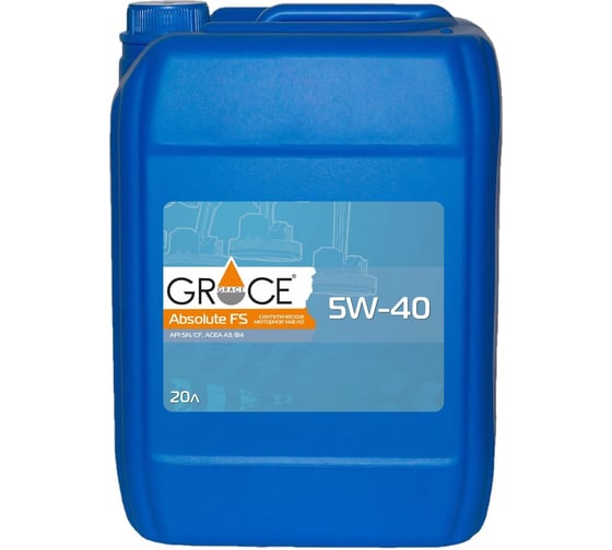 Масло моторное синтетическое GRACE Absolute FS 5w-40 20 л 1