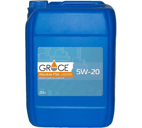 Масло моторное синтетическое GRACE Absolute FSA 5w-20 20 л
