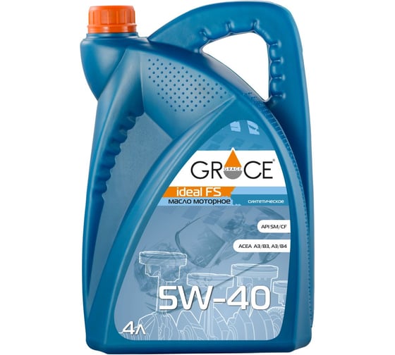 Масло моторное синтетическое GRACE Ideal FS 5w-40 4 л 1