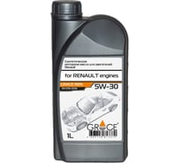 Масло моторное синтетическое GRACE REN 5W-30 1 л