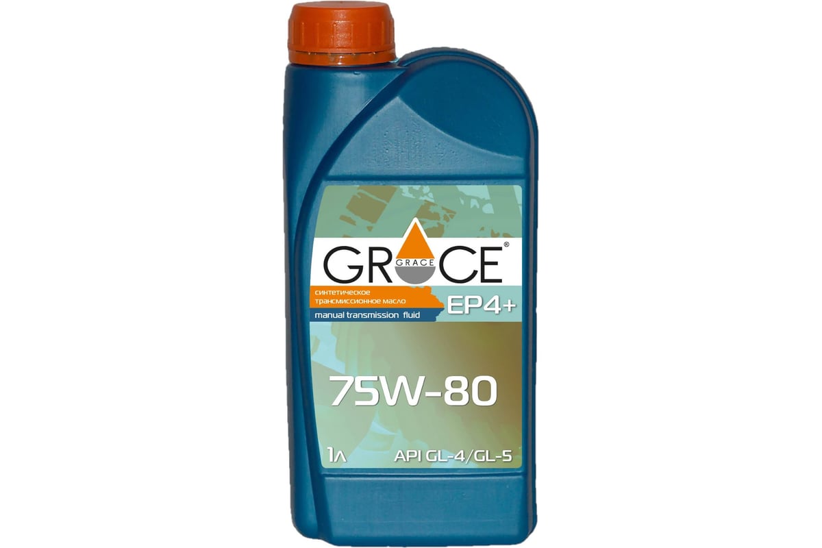 Масло трансмиссионное синтетическое GRACE EP 4+ 75w-80, GL-4/GL-5, 1 л