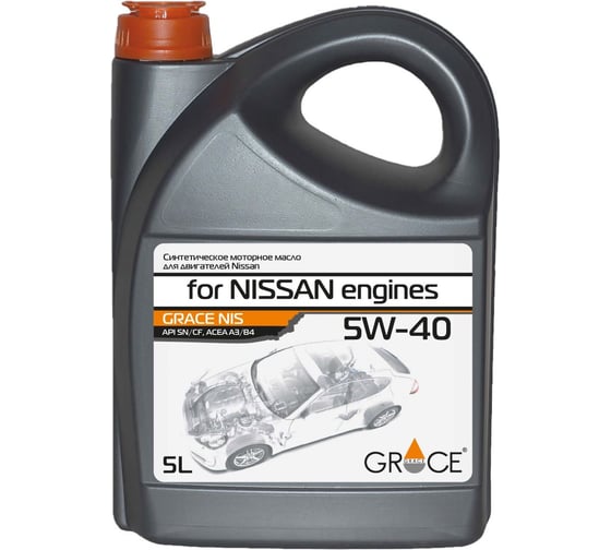 Масло моторное синтетическое GRACE Nis 5w-40 5 л