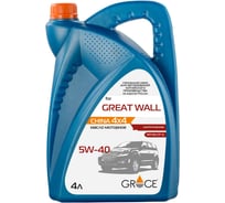 Масло моторное синтетическое GRACE CHINA 4x4 5w-40 4 л