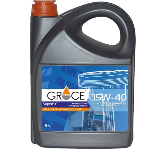 Масло моторное GRACE Superb C 15w-40 5 л 1