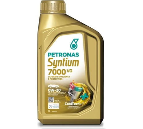 Моторное масло Petronas SYNTIUM 7000 VO синтетическое, 0W20, 1 л, API SP, ILSAC GF-6A , ACEA C6 70721E18EU