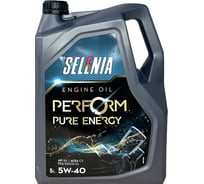 Моторное масло Petronas SELENIA PERFORM P.E. синтетическое, 5W40. 5 л ,API SN, ACEA C3 70652M12EU