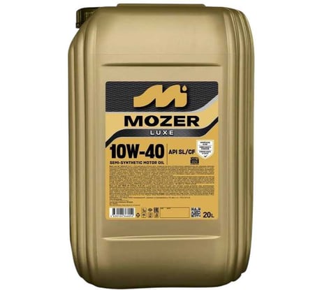 Моторное масло Mozer Luxe SAE 10w-40, API SL/CF, канистра 20 л 4636052