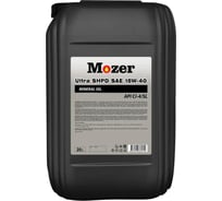 Моторное масло Mozer Ultra SHPD SAE 15w-40 API CI-4/SL, канистра 20 л 4634744