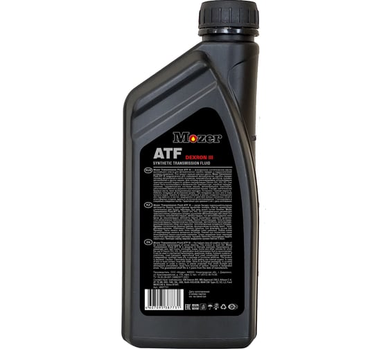 Трансмиссионное масло Mozer Transmission Fluid ATF III,канистра 1 л 4607731