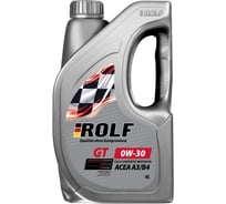 Моторное масло Rolf GT 0W-30, ACEA A3/B4, API SP, 1л 322974