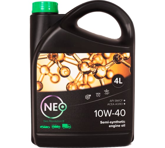Моторное масло Revolution B 10W-40 (SМ/CF; A3/B3) 4 л NEO Oil NR0000046
