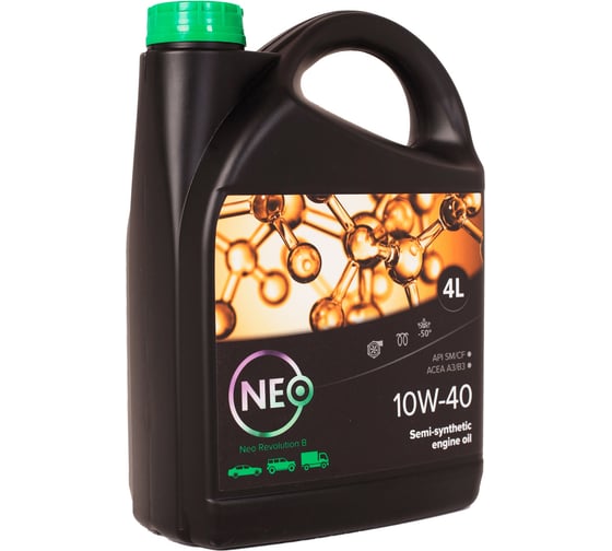 Моторное масло Revolution B 10W-40 (SМ/CF; A3/B3) 4 л NEO Oil NR0000046