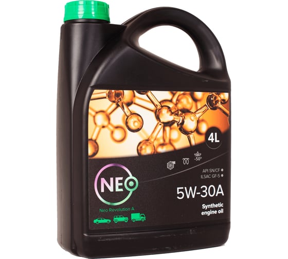 Моторное масло Revolution A 5W-30 (SN; GF-5) 4 л NEO Oil NR0000030