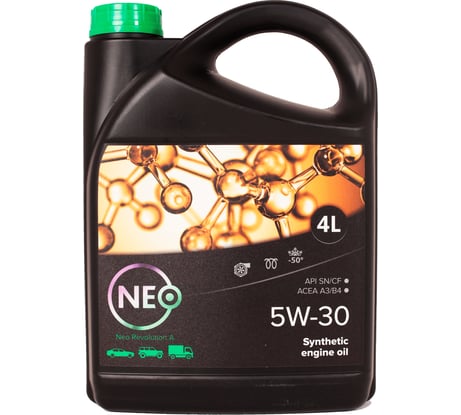 Моторное масло Revolution A 5W-30 (SN/CF; A3/B4) 4 л NEO Oil NR0000026