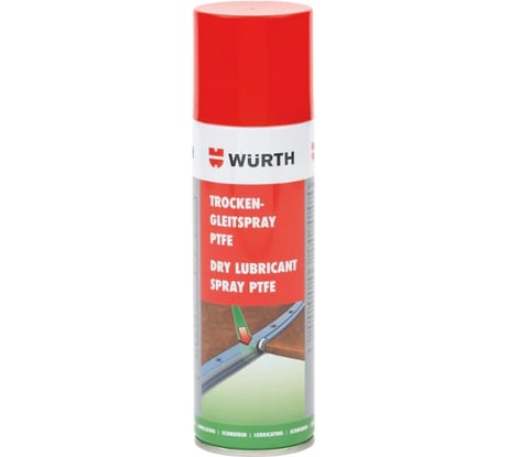 Спрей-смазка 300 мл  PTFE Wurth 0893550 053 6