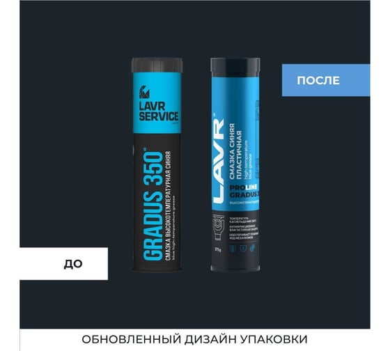 Смазка LAVR PRO LINE GRADUS 350 высокотемпературная синяя 375 г Ln3527