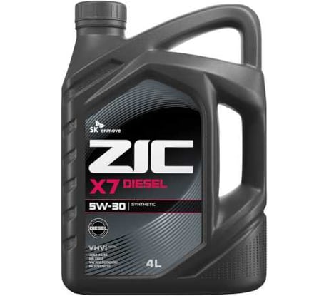 Масло (синтетическое; X7 5w30; Diesel; SL/CF; 6 л; A3/B3, A3/B4) для легковых авто ZIC 172610