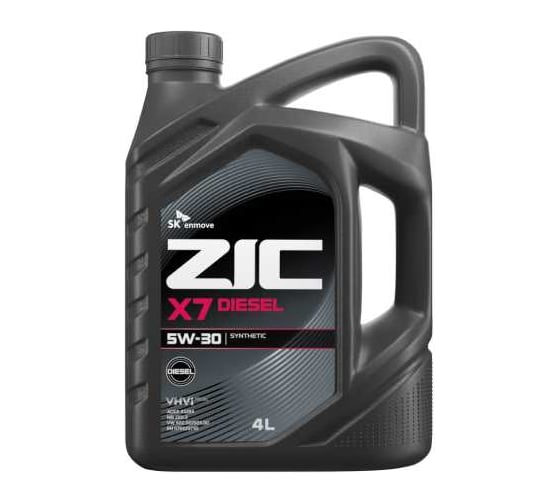 Масло (синтетическое; X7 5w30; Diesel; SL/CF; 6 л; A3/B3, A3/B4) для легковых авто ZIC 172610
