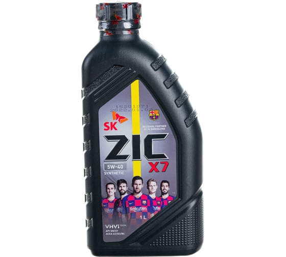Масло (синтетическое; X7 5w40; 1 л; MB-229.5) для легкового авто ZIC 132662 1