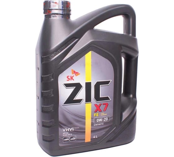 Масло (синтетическое; X7; FE; 0w20; 4 л) для легковых авто ZIC 162617 1
