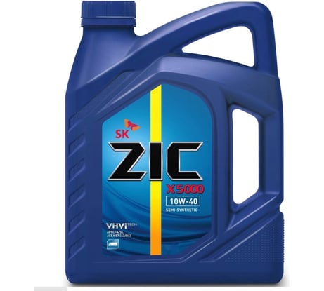 Масло (X5000; 10w40; 6 л) полусинтетическое для грузовых авто ZIC 172658