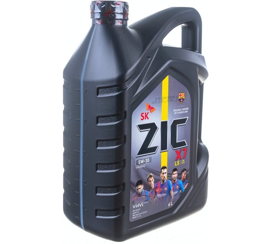 Масло (синтетическое; X7 LS; 5w30; SN/CF; 6 л; С3) для легковых авто ZIC 172619