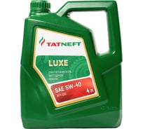 Масло моторное ТАТНЕФТЬ LUXE синтетика API SN/SM 5W40 4 л 0000001048033