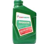 Масло моторное ТАТНЕФТЬ Премиум SAE 5W40 API CI-4/SL полусинтетическое, 1 л 0000001010557