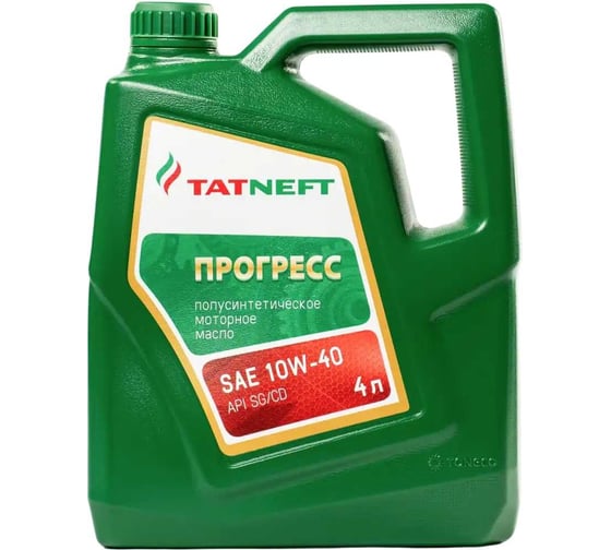 Масло моторное ТАТНЕФТЬ Прогресс SAE 10W40 API SH,SG/CD 4л 0000001000584