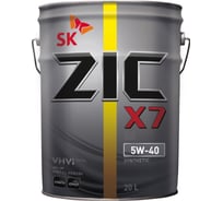 Масло (синтетическое; X7 5w40; 20 л; MB-229.5) для легкового авто ZIC 192662