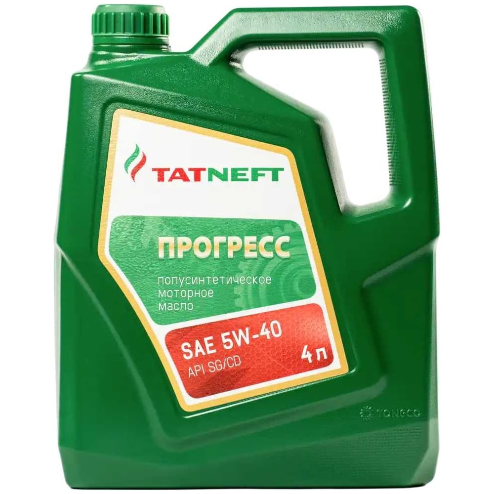 Масло моторное ТАТНЕФТЬ Прогресс SAE 5W40 API SH,SG/CD 4л 0000001000596 ...