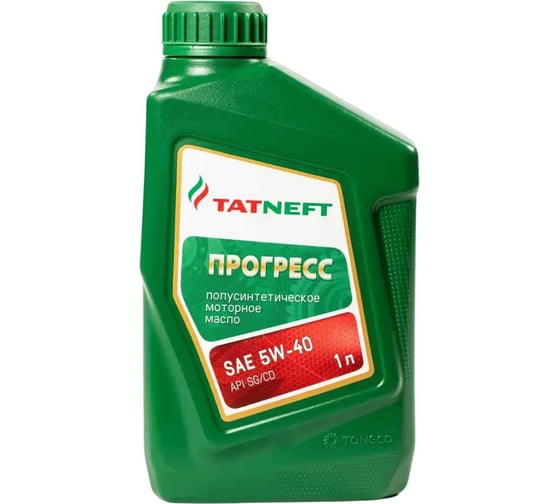 Масло моторное ТАТНЕФТЬ Прогресс SAE 5W40 API SH,SG/CD 1л 0000001000595