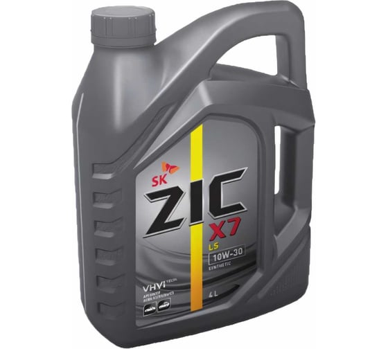Масло синтетическое (X7 LS; 10w30; SN/CF; 4 л) для легковых автомобилей ZIC 162649