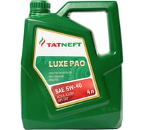 Масло моторное ТАТНЕФТЬ LUXE PAO синтетика SAE 5W-40 4л 0000001051586