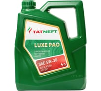 Масло моторное ТАТНЕФТЬ LUXE PAO синтетика SAE 5W-30 4л 0000001051580