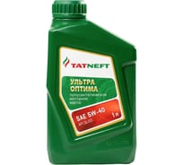 Масло моторное ТАТНЕФТЬ Ультра-Оптима SAE 5W40 API SL/CF полусинтетическое, 1л 0000001008161