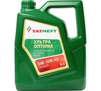 Масло моторное ТАТНЕФТЬ Ультра-Оптима SAE 10W40 API SL/CF полусинтетическое, 4л 0000001008178