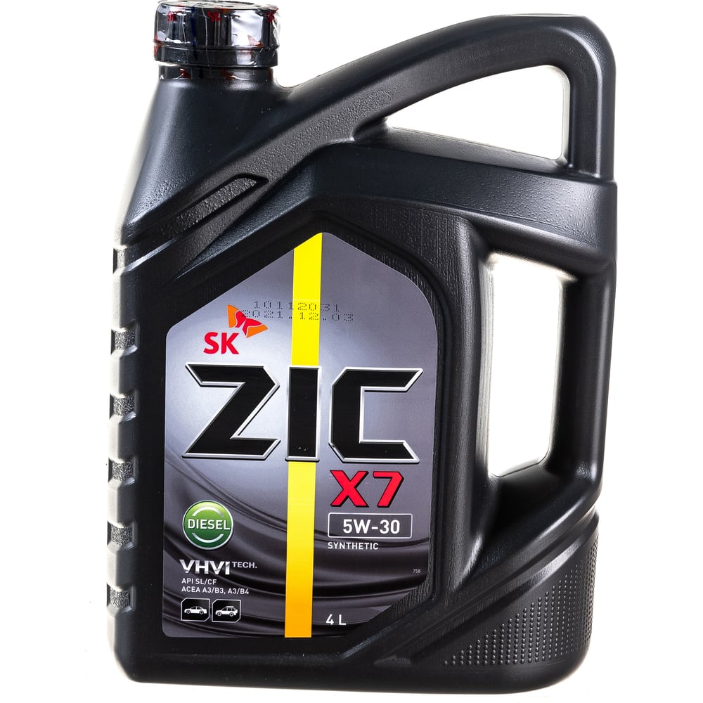 Моторное масло ZIC X7 DIESEL 5W-30 Синтетическое 4 л