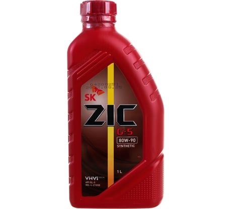 Масло синтетическое (G-5; 80w90; GL-5; 1 л) для MКПП ZIC 132633