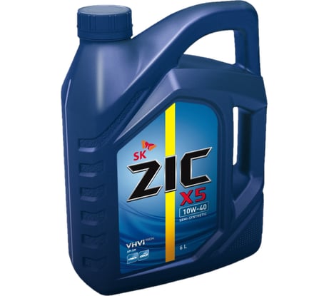 Масло полусинтетическое (X5; 10w40; SN; 6 л) для легковых авто ZIC 172622